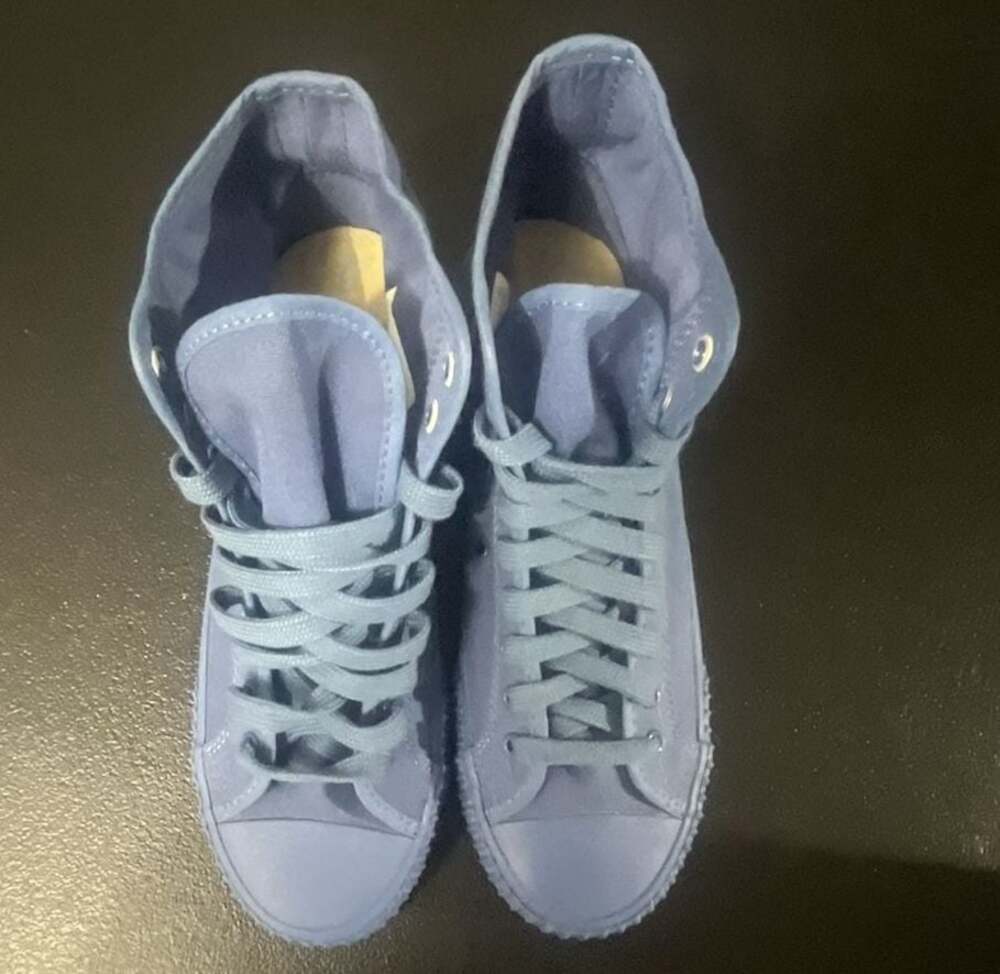PF Flyers Center Hi Canvas High Top Sneakers Light Blue